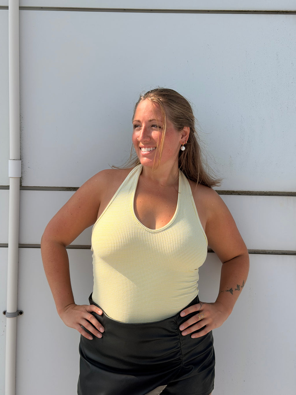 Lime Yellow Halter Top