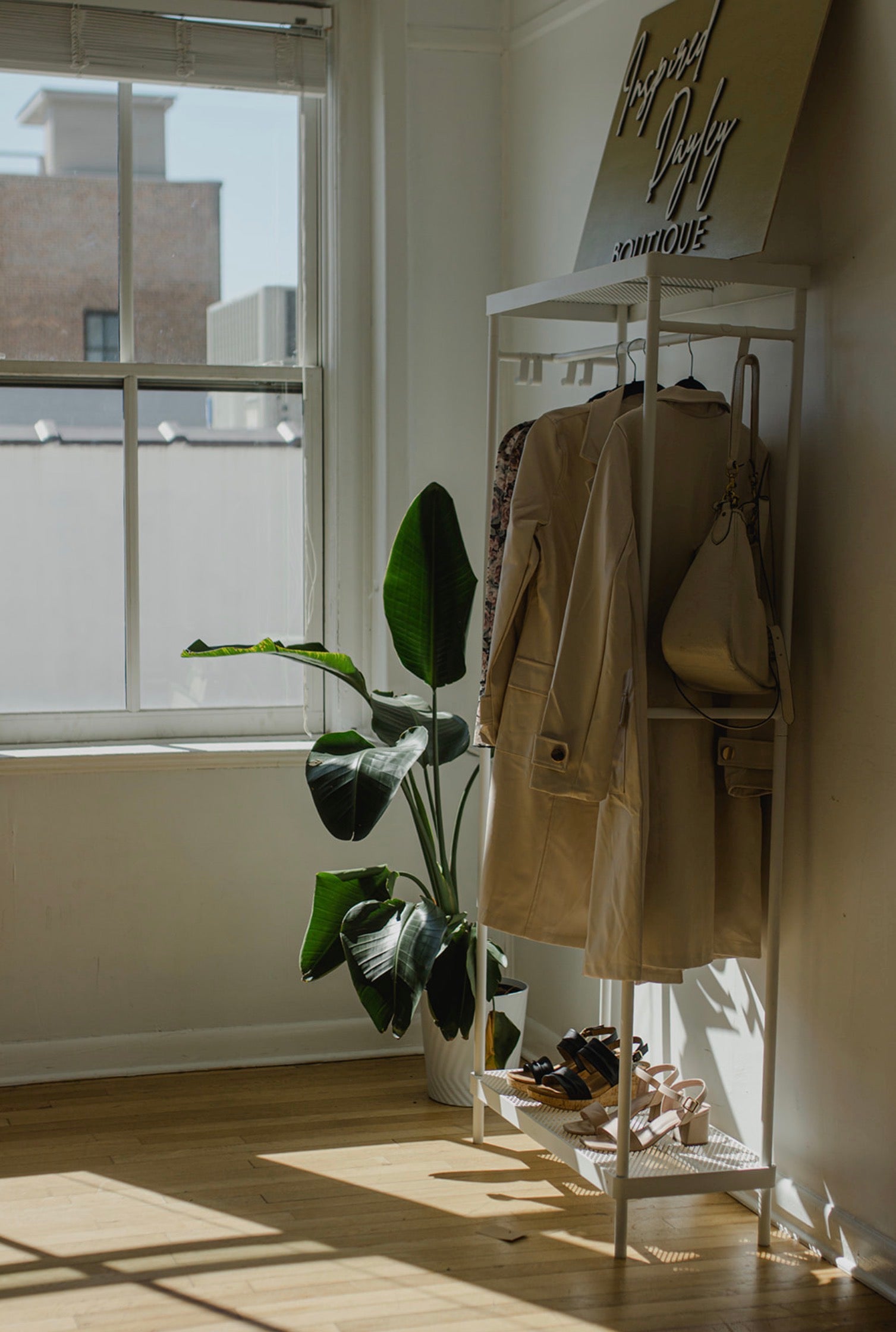 Faux Leather Double-breasted Trench Coat