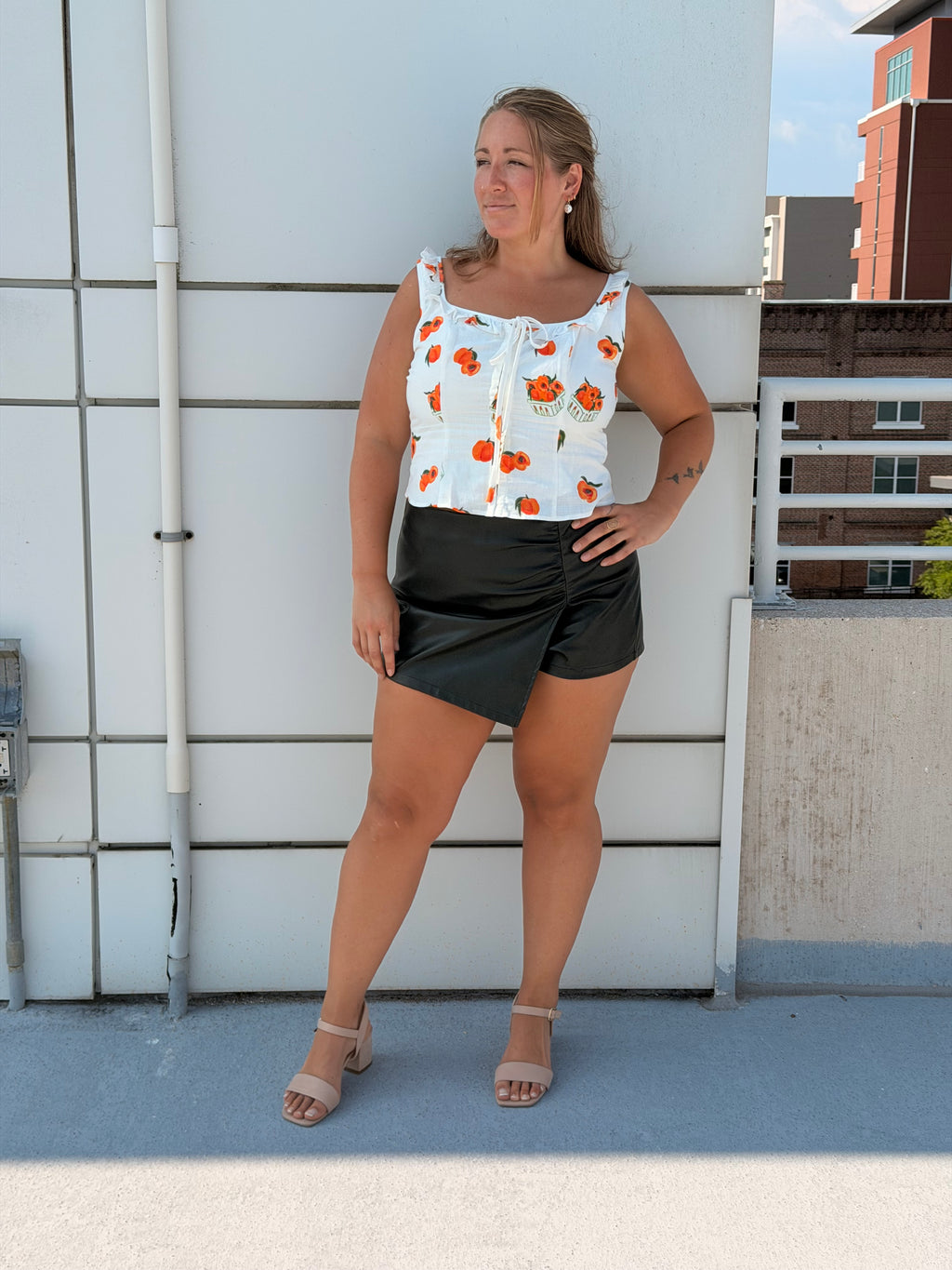Peach Orchard Corset Top