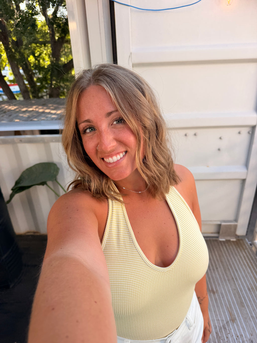 Lime Yellow Halter Top