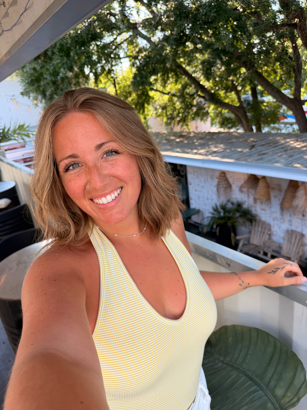 Lime Yellow Halter Top