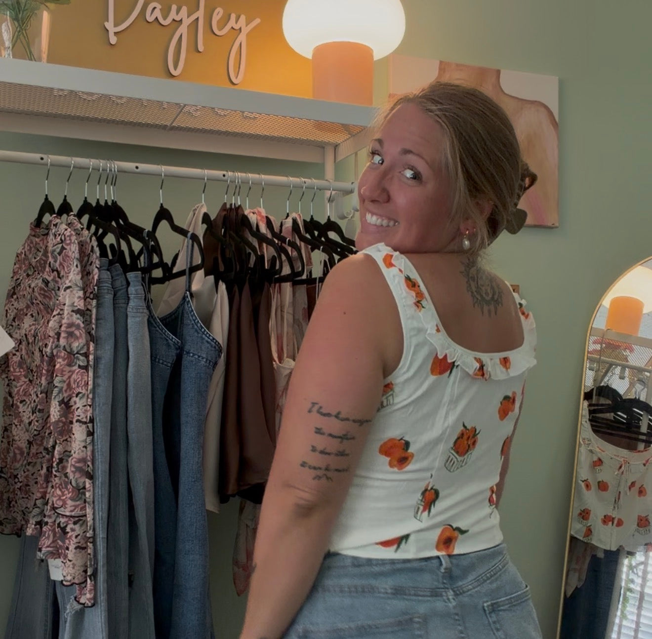 Peach Orchard Corset Top